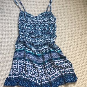 Hollister romper (patterned & spaghetti straps)